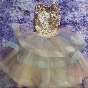 Revolution Pink Iridescent Dance Costume